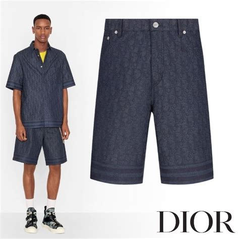 christian dior bermuda shorts|Bermuda Shorts Ivory 'DIOR' Cotton Jacquard.